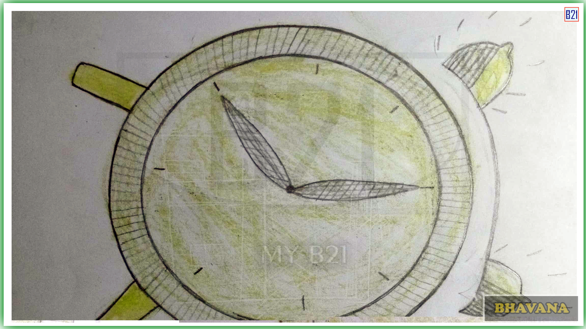 Clock drawing | Made by Bhavana