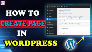 How to create page in WordPress?