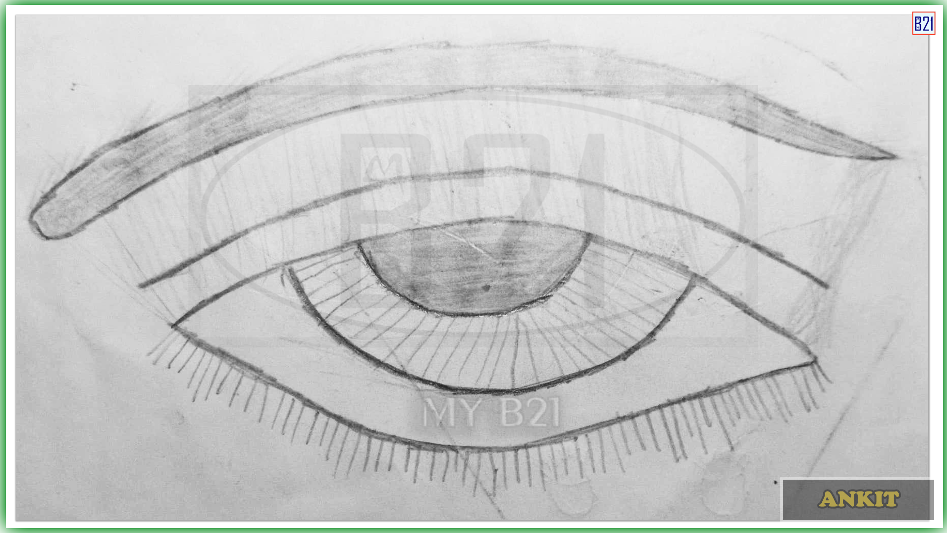 eye drawing | Made by Ankit