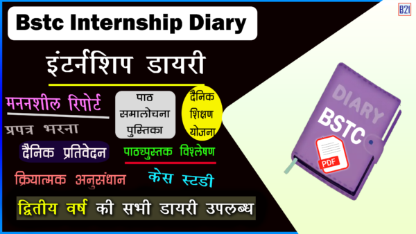 Bstc Internship Diary - DELED 2nd Year - Complete Course