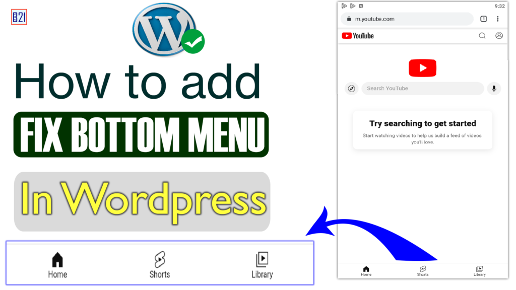 How to add fix bottom menu in wordpress website | Website Development