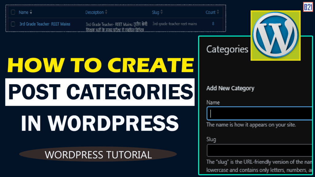 How to create post and add category in WordPress?