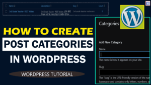 How to create post and add category in WordPress? | wordpress tutorial