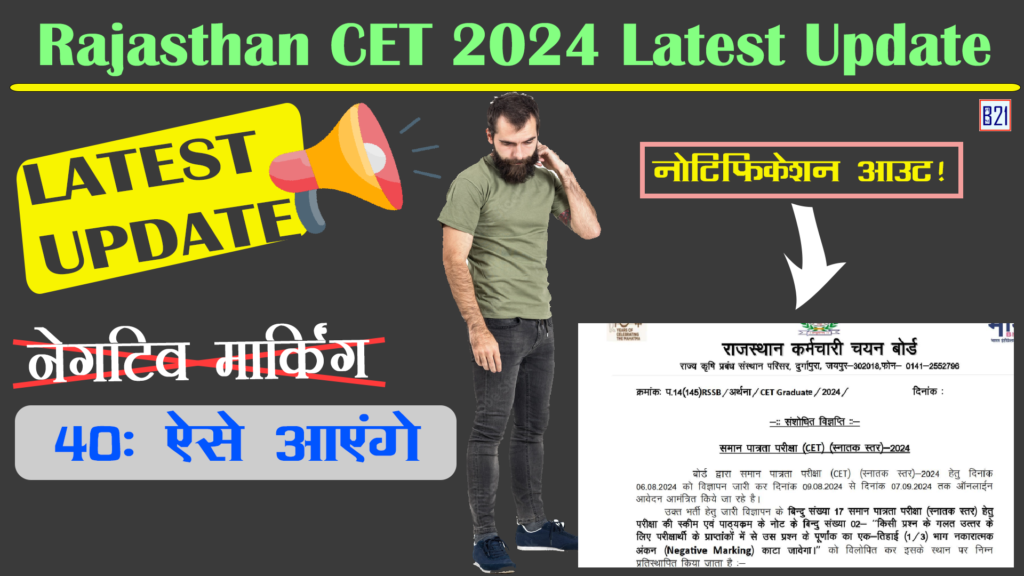 Rajasthan CET 2024