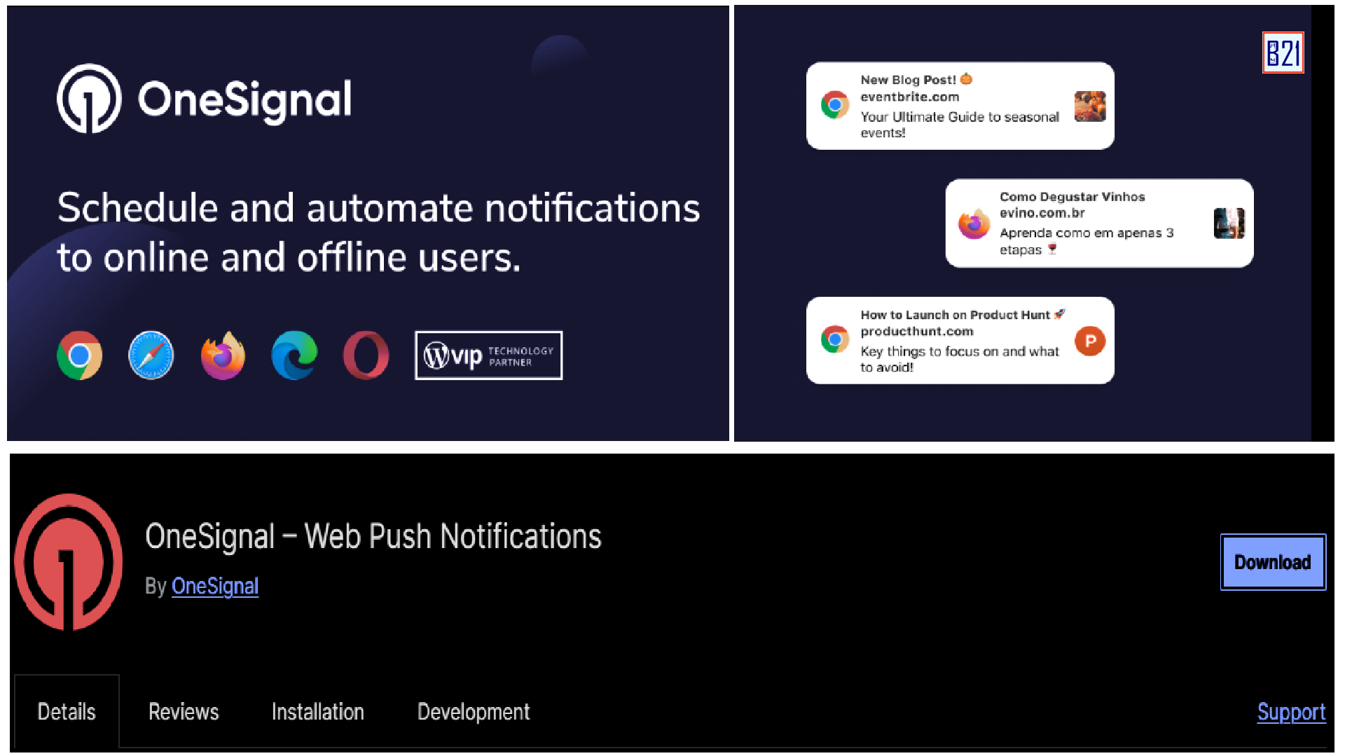 One Signal Web Push Notifications Standard My B21 One Signal Web Push Notifications Standard My B21