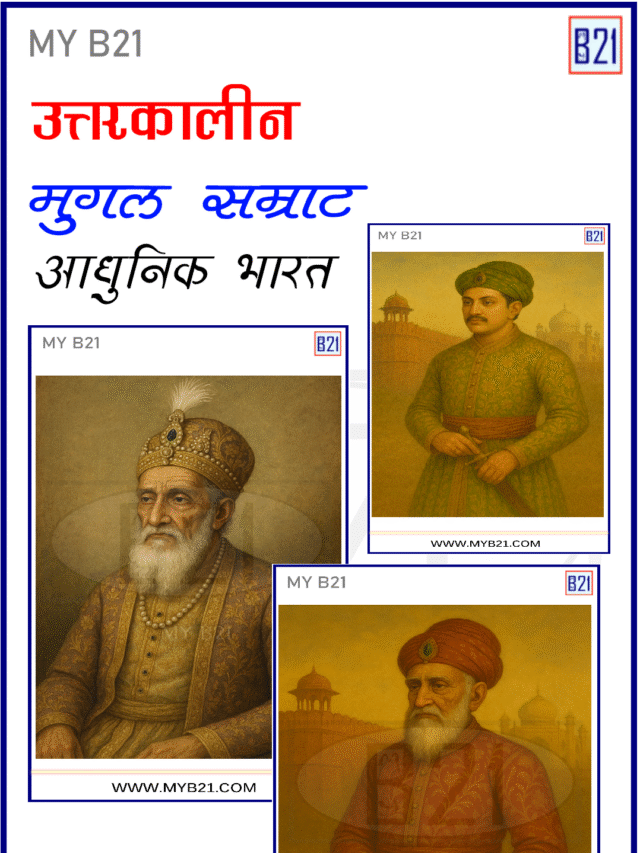 उत्तरकालीन मुगल सम्राट – आधुनिक भारत – Indian History –  Quick Recall
