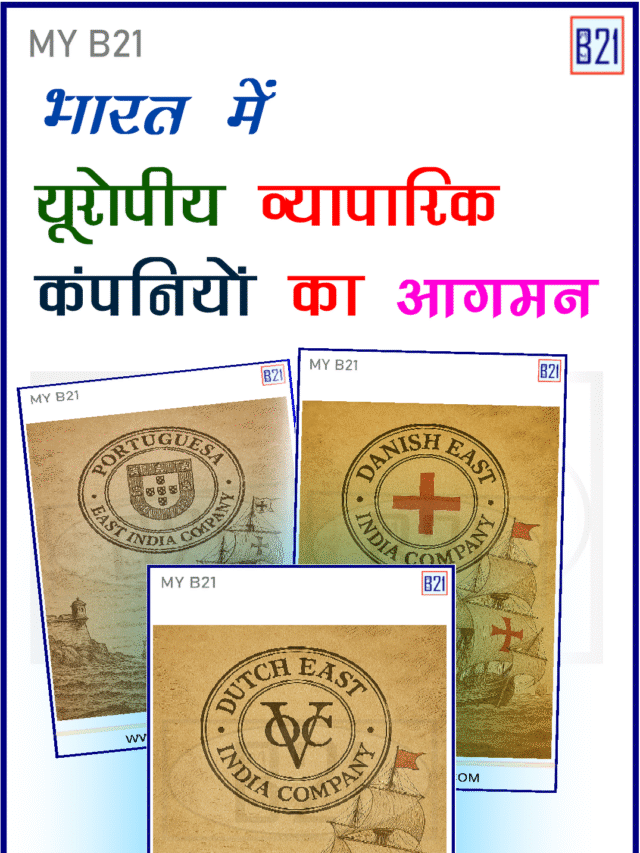 भारत में यूरोपीय व्यापारिक कंपनियों का आगमन – आधुनिक भारत – Indian History –  Quick Recall
