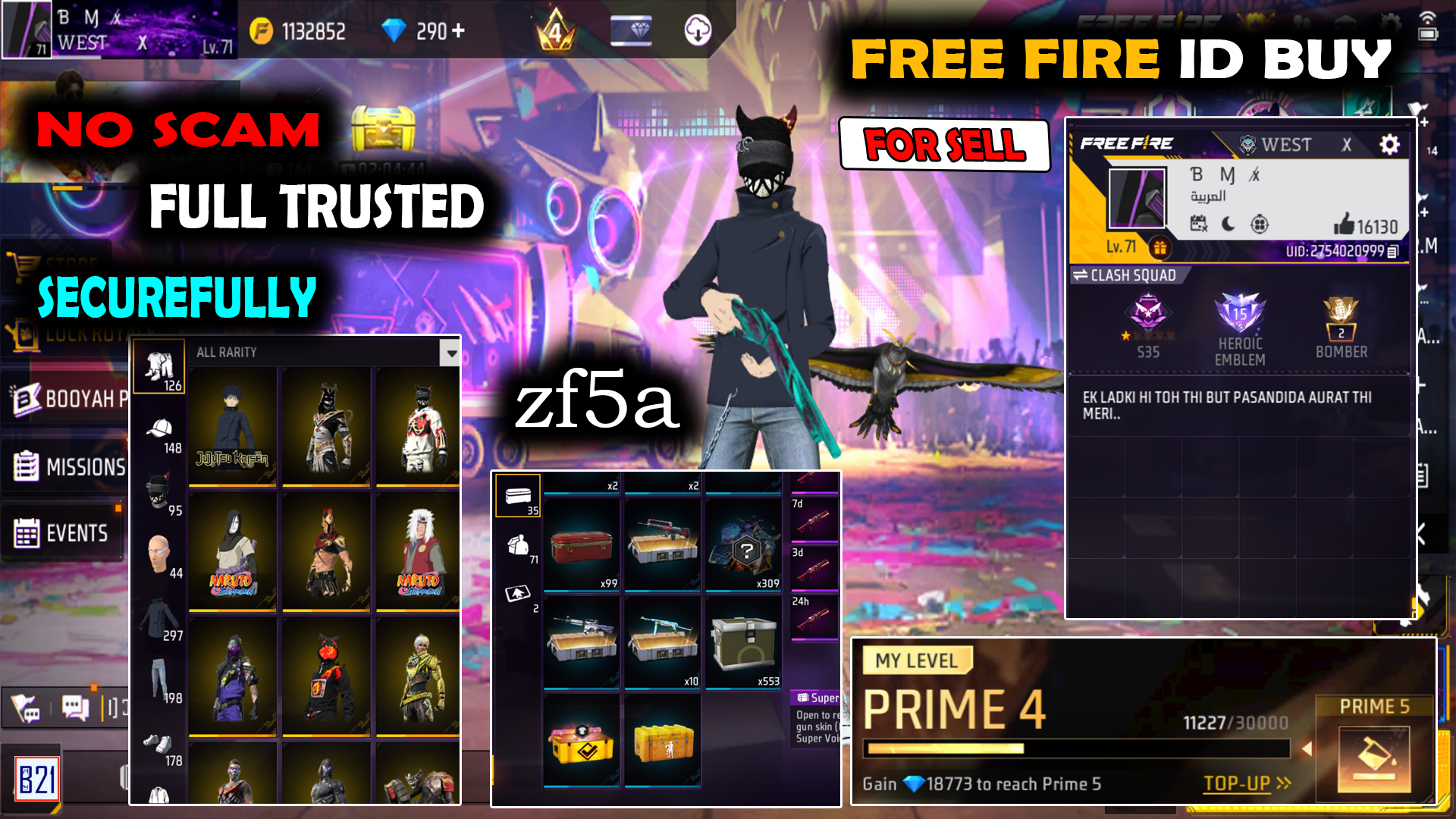 Free fire rare id buy india