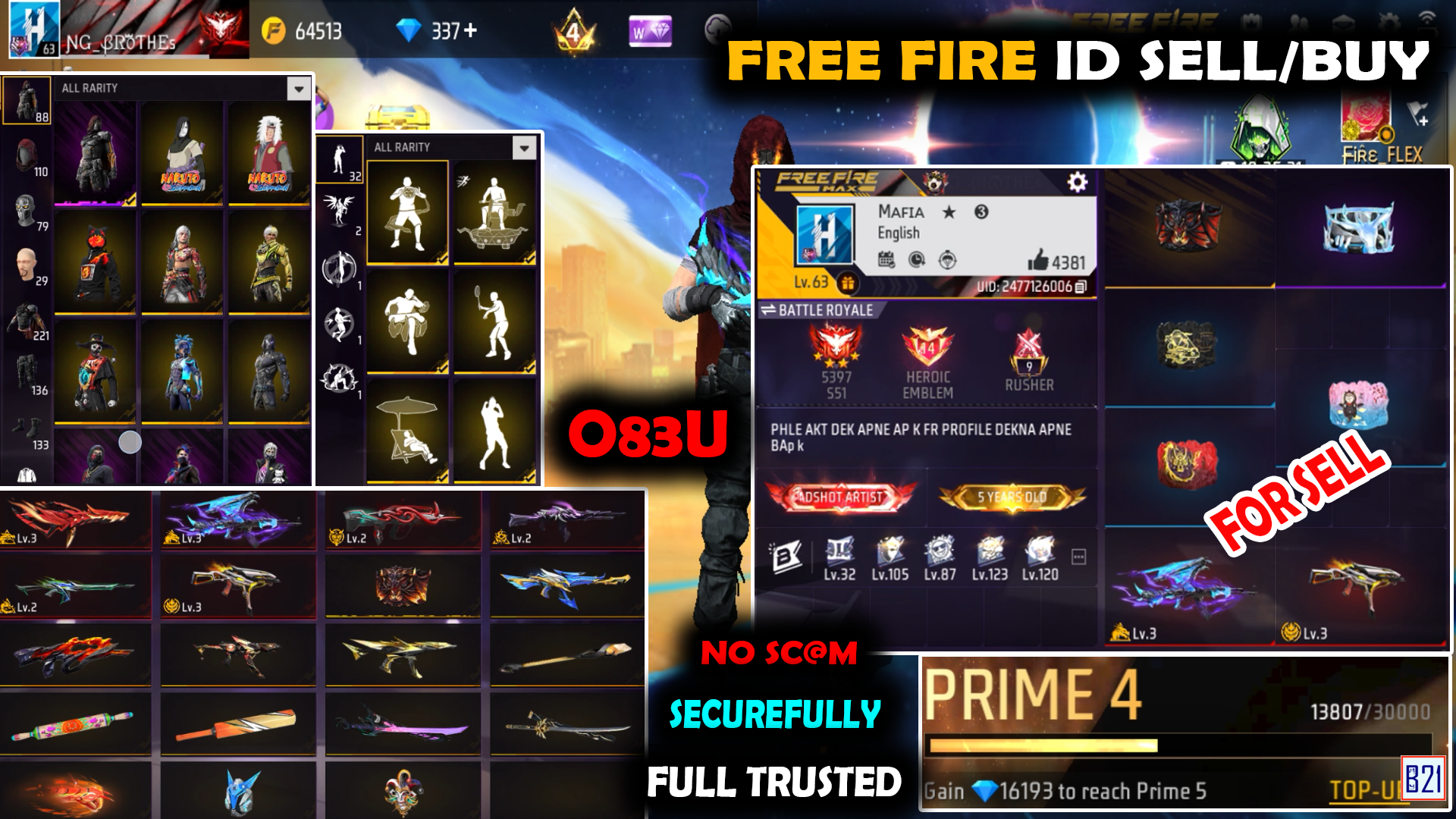 Free fire id sell and buy kaise kare apk