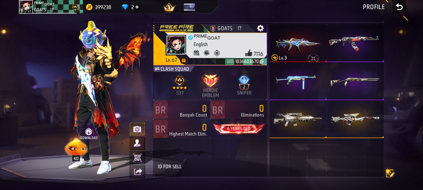 Free Fire id sell website