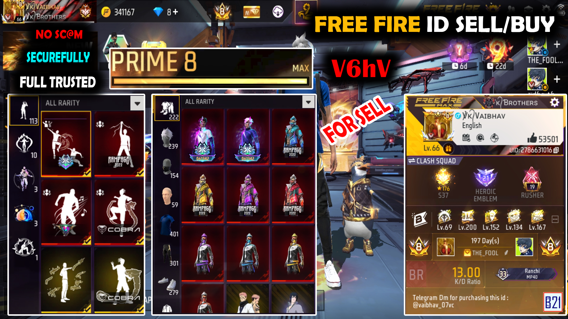 Free Fire id sell website